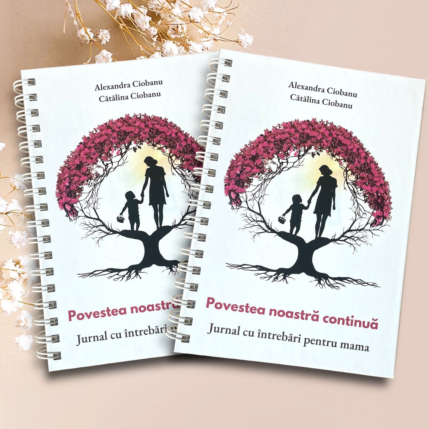 Set 2 Jurnale cu intrebari pentru mama- "Povestea noastra continua"
