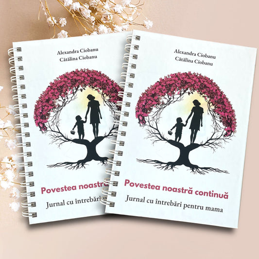 Set 2 Jurnale cu intrebari pentru mama- "Povestea noastra continua"